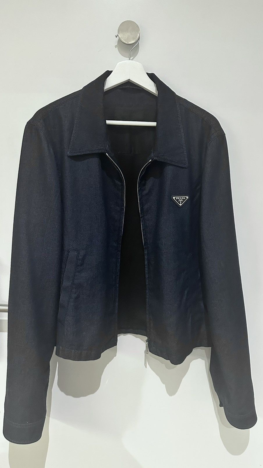 Prada Prada Bull Denim Blouson Jacket | Grailed