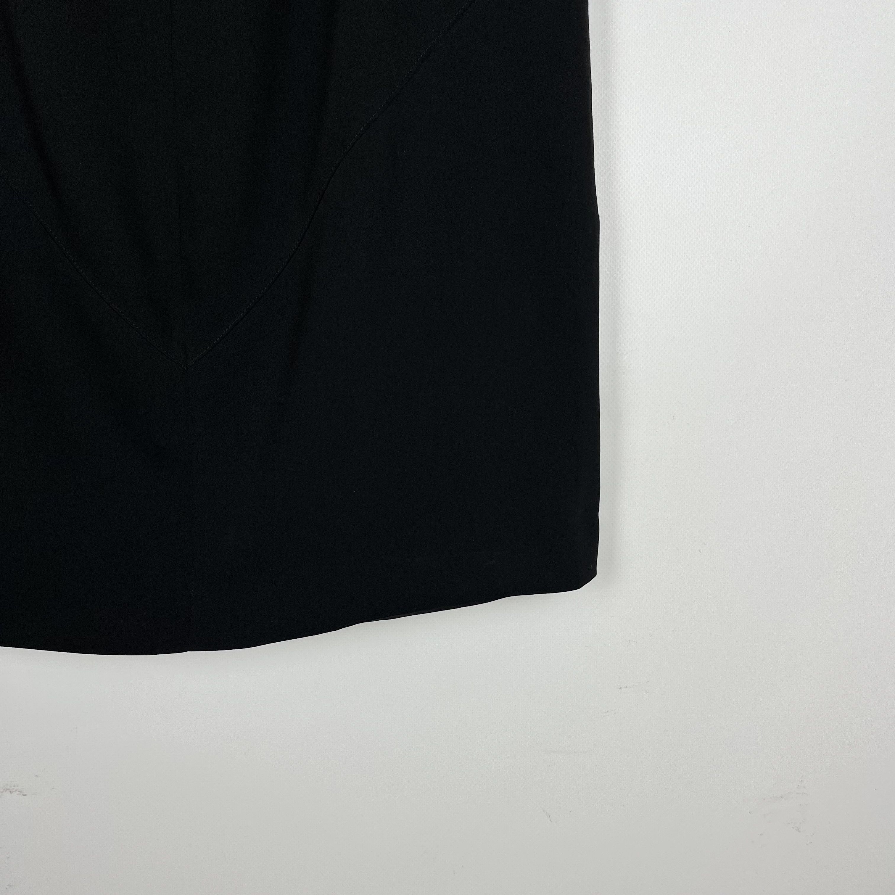 Maison Margiela Maison Margiela Line 1 Avant-Garde Back Zip Black Midi Skirt Size 28" / US 6 / IT 42 - 15 Thumbnail