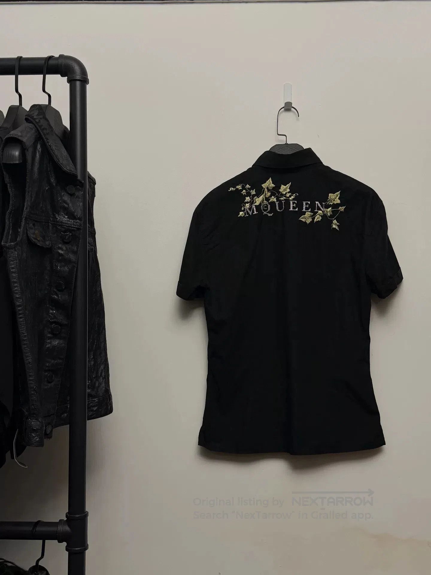 Alexander McQueen Floral Embroidered Shirt.