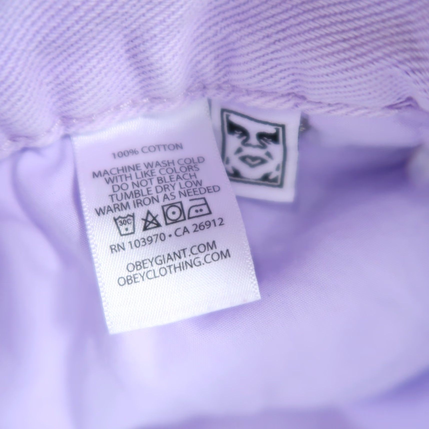 Obey OBEY Jeans Womens 28 Light Pastel Purple Mid Rise Baggy Denim 100% Cotton Inseam 29 Womens Size 28" / US 6 / IT 42 - 6 Thumbnail