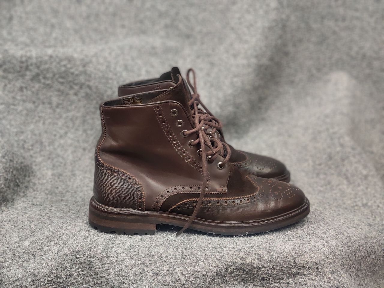 Hugo Boss Hugo Boss orange Handmade Brown Leather brogue Ankle Boots Size US 8 / EU 41 - 1 Thumbnail