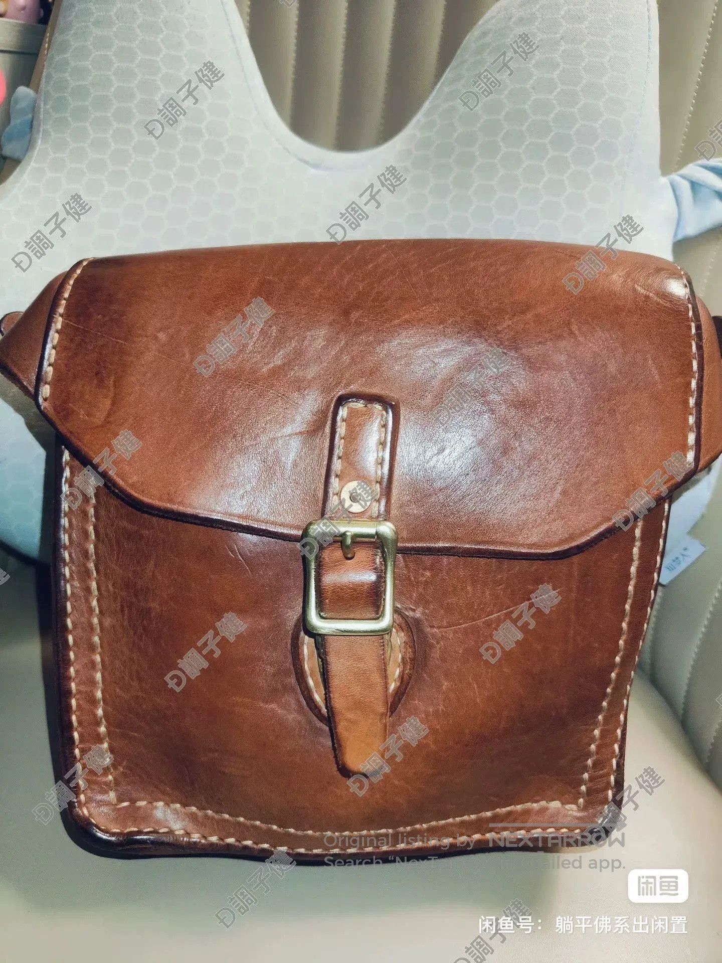Other Handcrafted Horse Leather French Schoolbag. Size ONE SIZE - 5 Thumbnail
