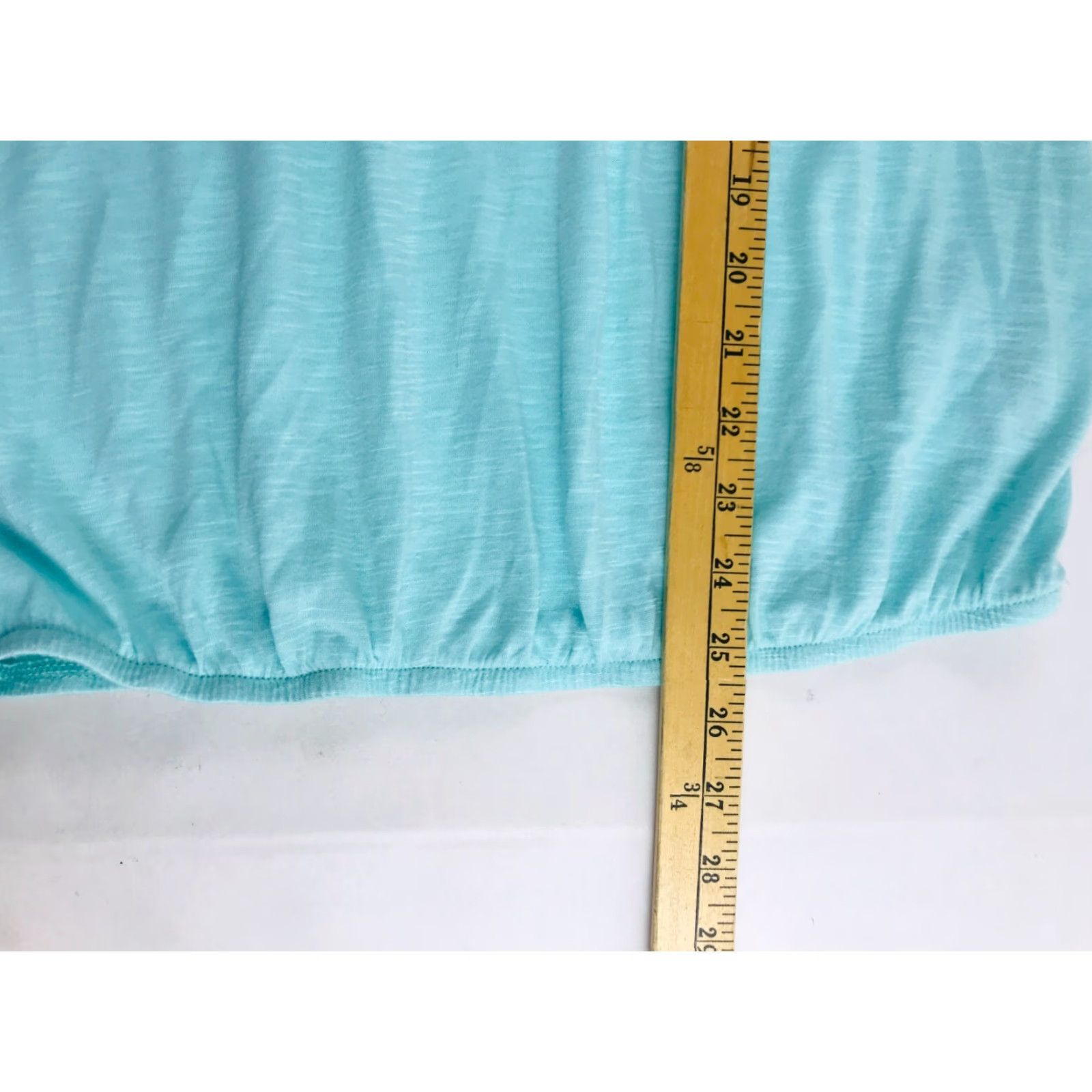 Vintage Maurices Shirt Women's Small Green Round Neck Short Ruffle Sleeve T-Shirt Casual Size S / US 4 / IT 40 - 5 Thumbnail