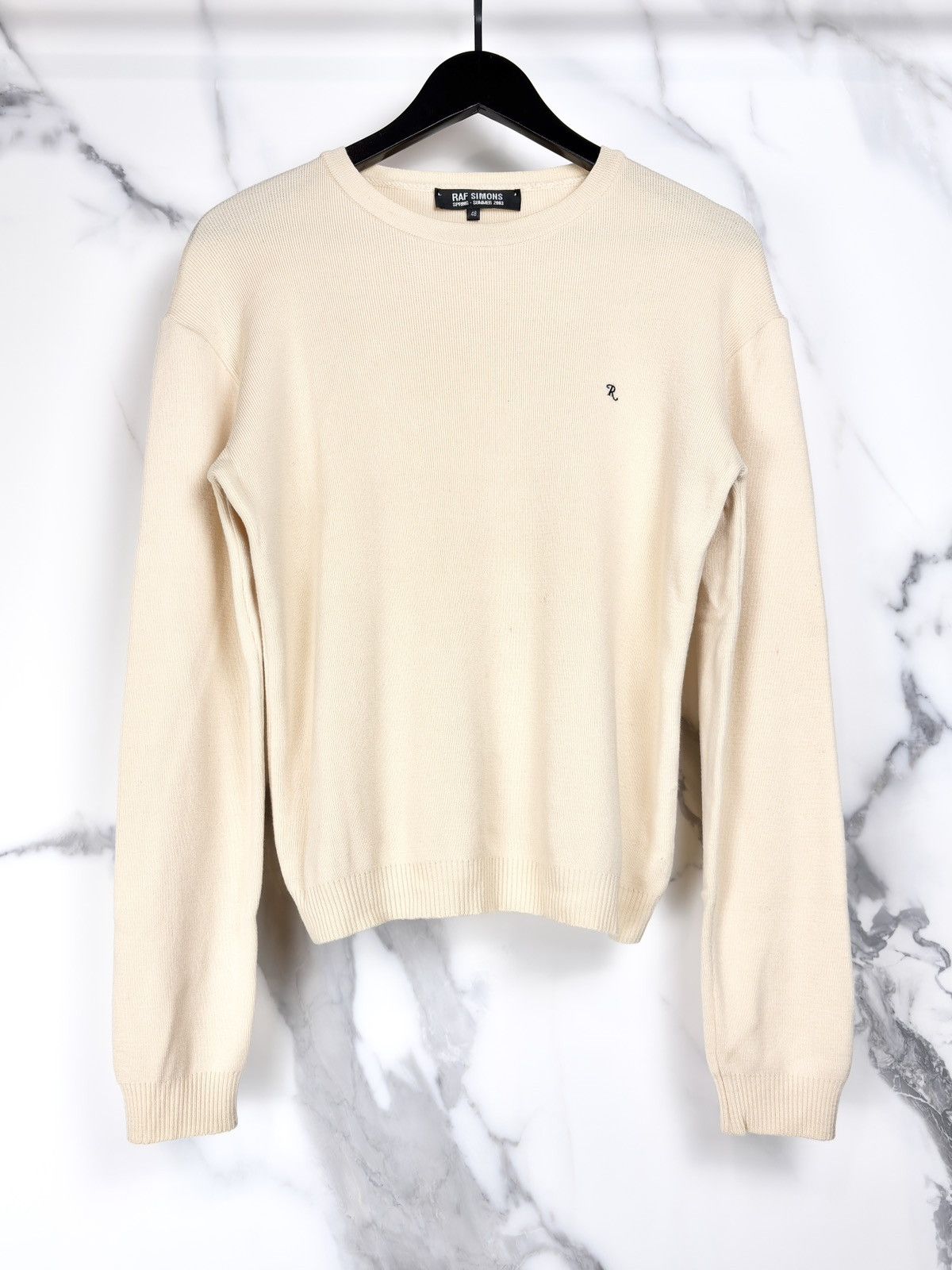 Raf Simons SS03 Raf Simons Consumed R Logo Knit Sweater Size US M / EU 48-50 / 2 - 1 Thumbnail