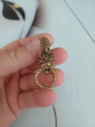 Other Red Eyes Dragon Keyring Car Keychain Brass Holder Hanging Size ONE SIZE - 1 Thumbnail