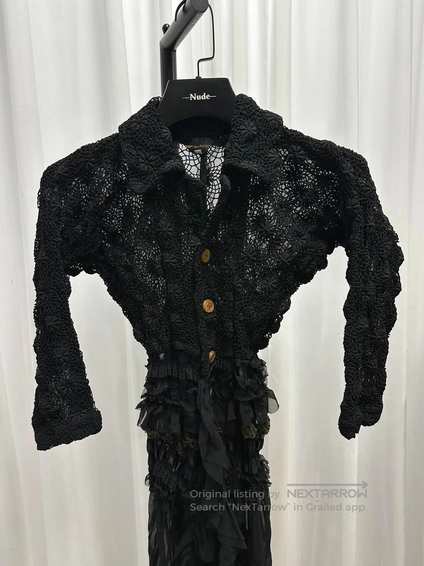 Comme des Garcons Comme des Garçons Black Lace Dress. Size S / US 4 / IT 40 - 2 Thumbnail