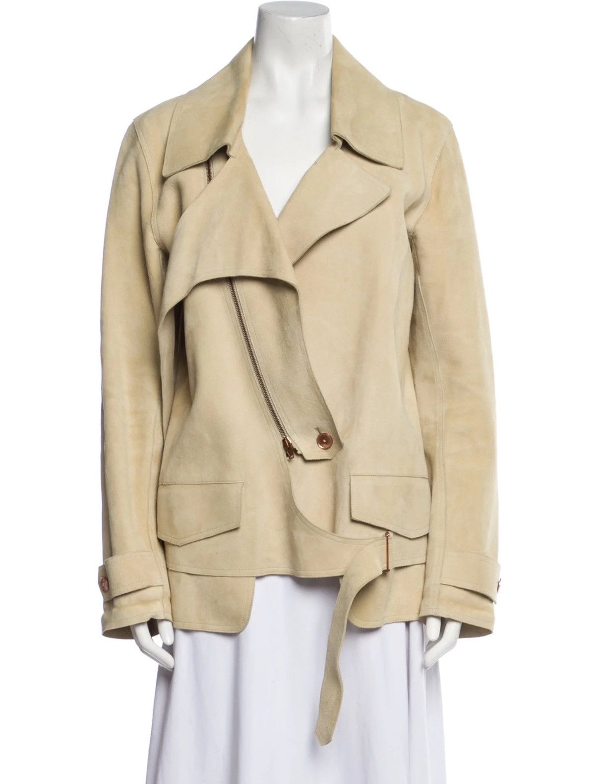 Alexander Wang Alexander Wangs Deconstructed Suede Leather Bikerjacket Size L / US 10 / IT 46 - 1 Thumbnail