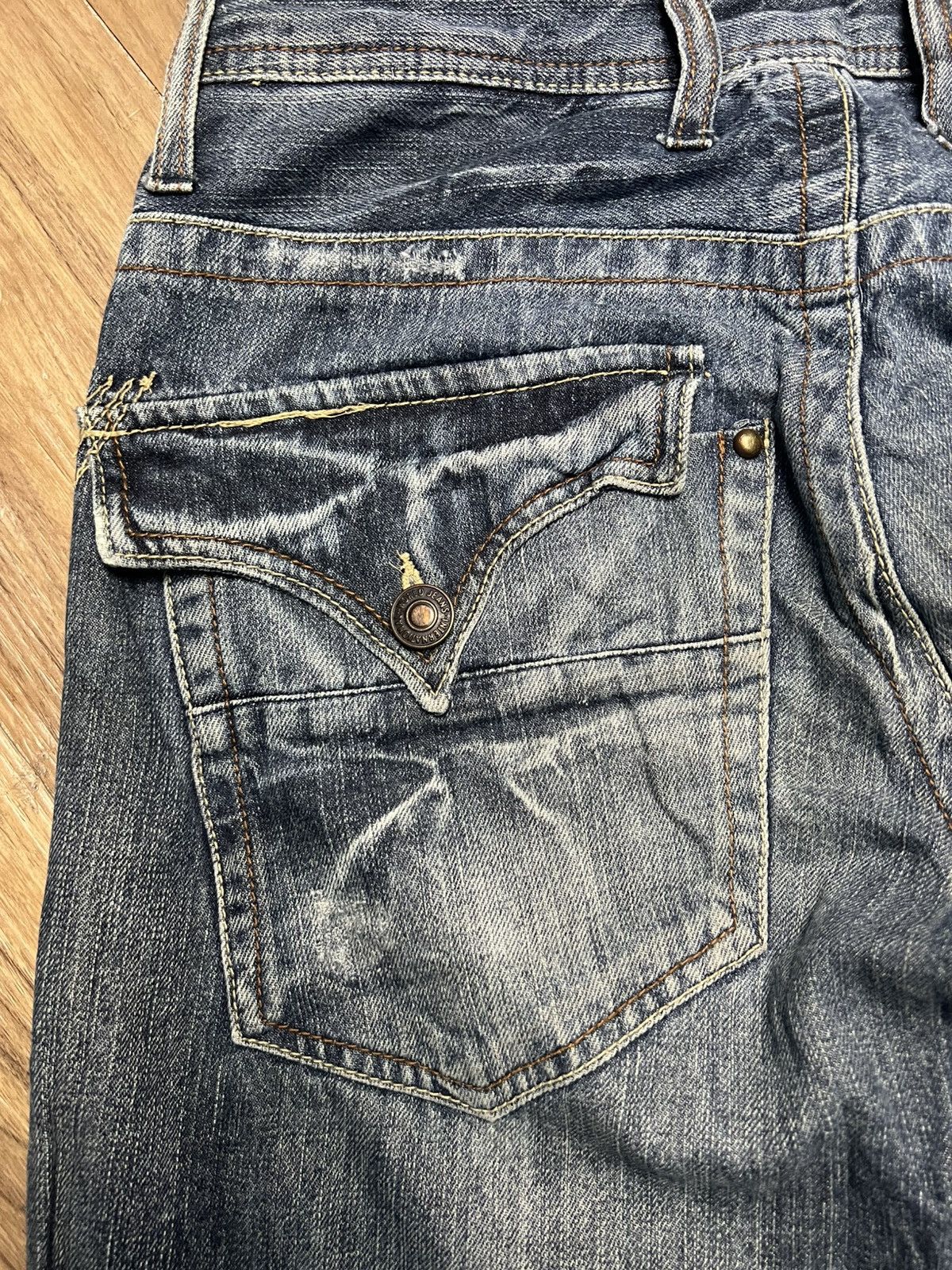 If Six Was Nine Y2K Root Three Style Baggy Jeans (41) Size US 31 - 12 Thumbnail