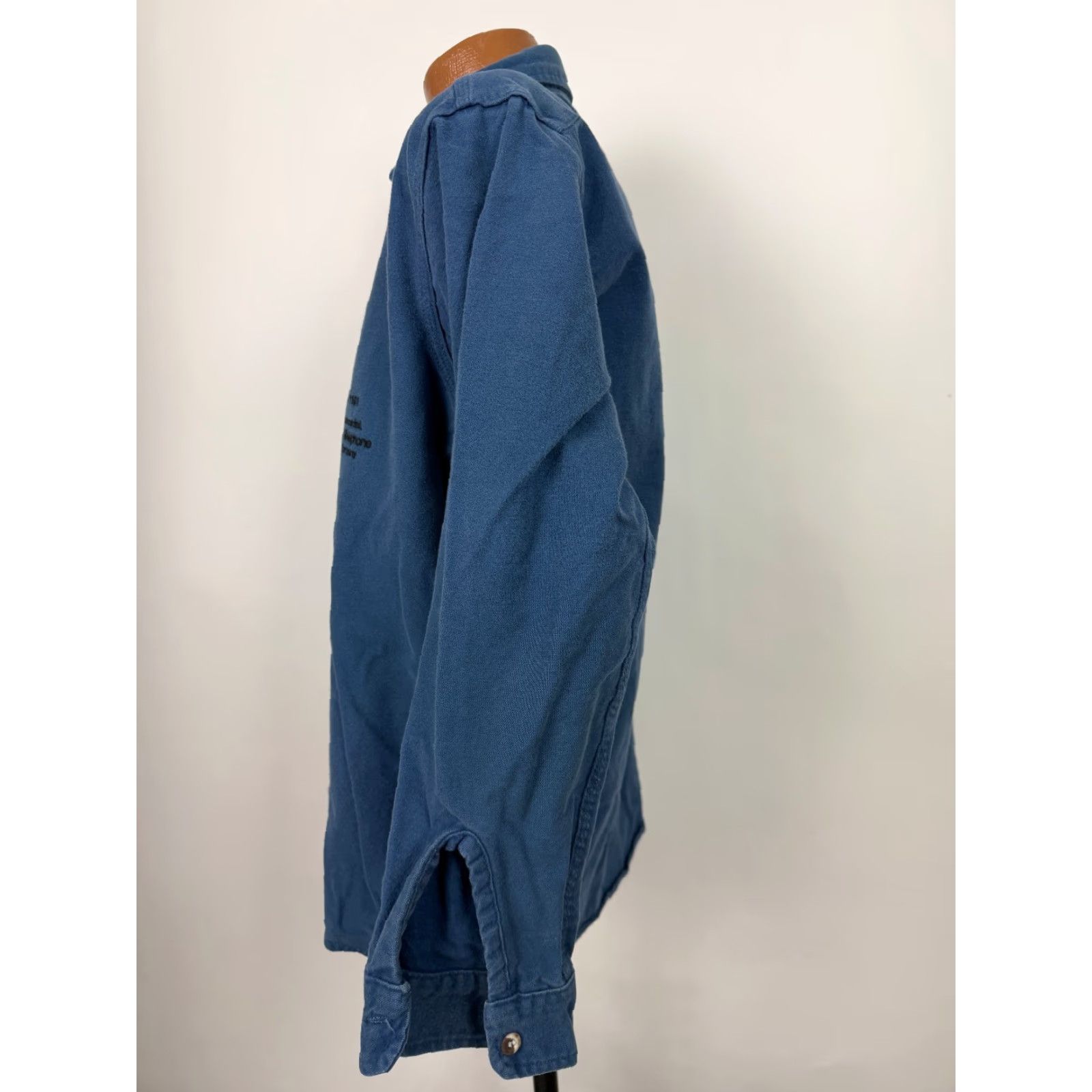 Vintage VINTAGE Deerskin Shirt Chamois Flannel Shirt Men L Blue Heavyweight Pockets 80s 90s Outdoor Casual Workwear Button-Up Wool? Size US L / EU 52-54 / 3 - 6 Thumbnail