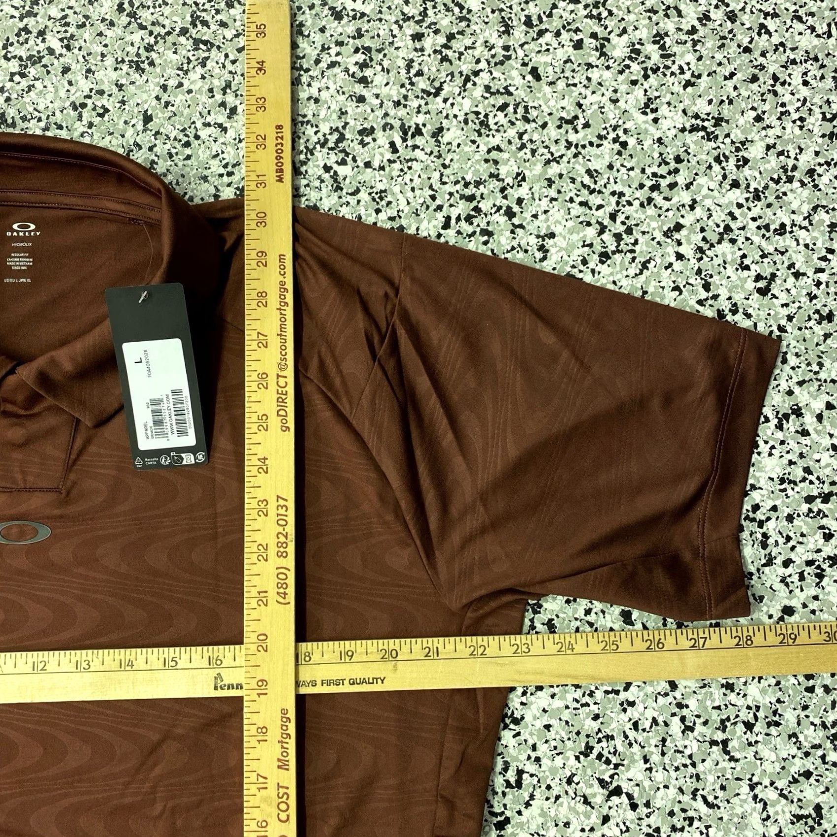 Oakley Oakley Shirt Mens L Red Polo Golf Size New With Tags Size US L / EU 52-54 / 3 - 3 Thumbnail