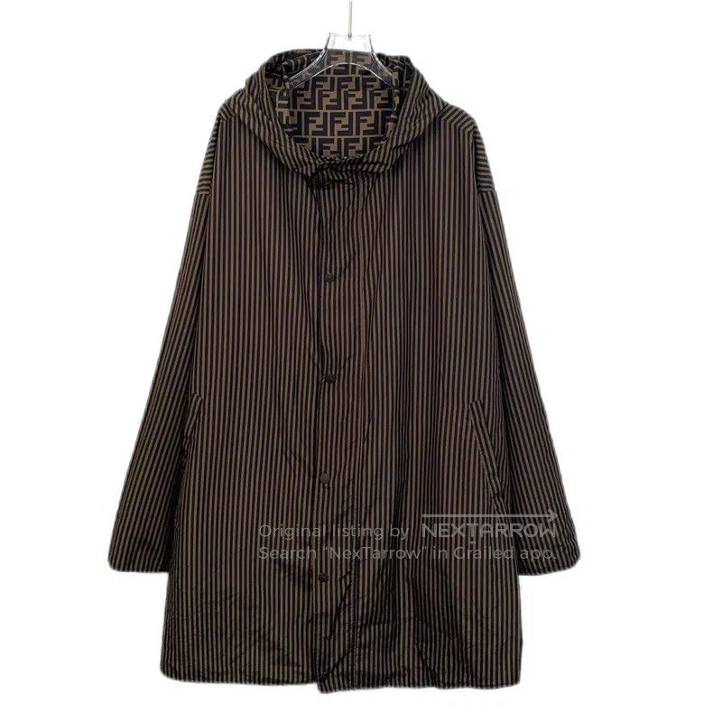 Fendi Fendi Brown logo lettering full print double-sided wear ho Size US M / EU 48-50 / 2 - 3 Thumbnail