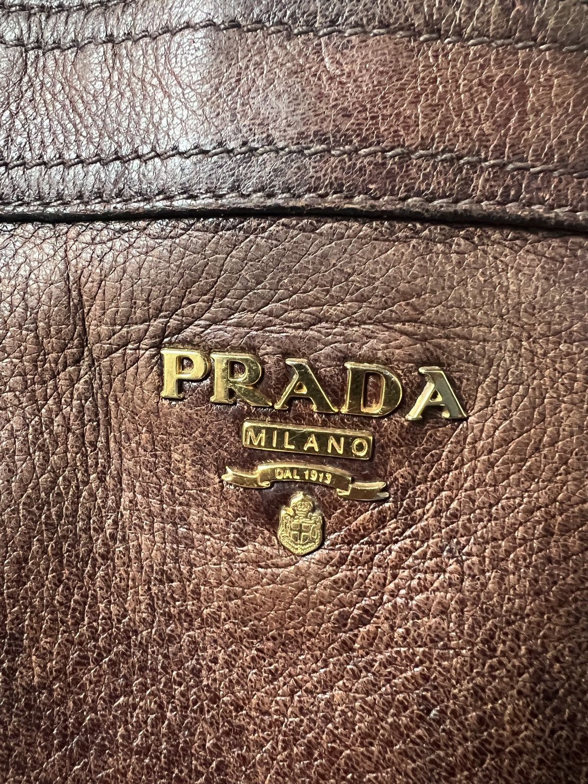 Miu Miu × Prada × Vintage Vintage Prada Leather Tote shoulder hobo Bag Size ONE SIZE - 4 Thumbnail