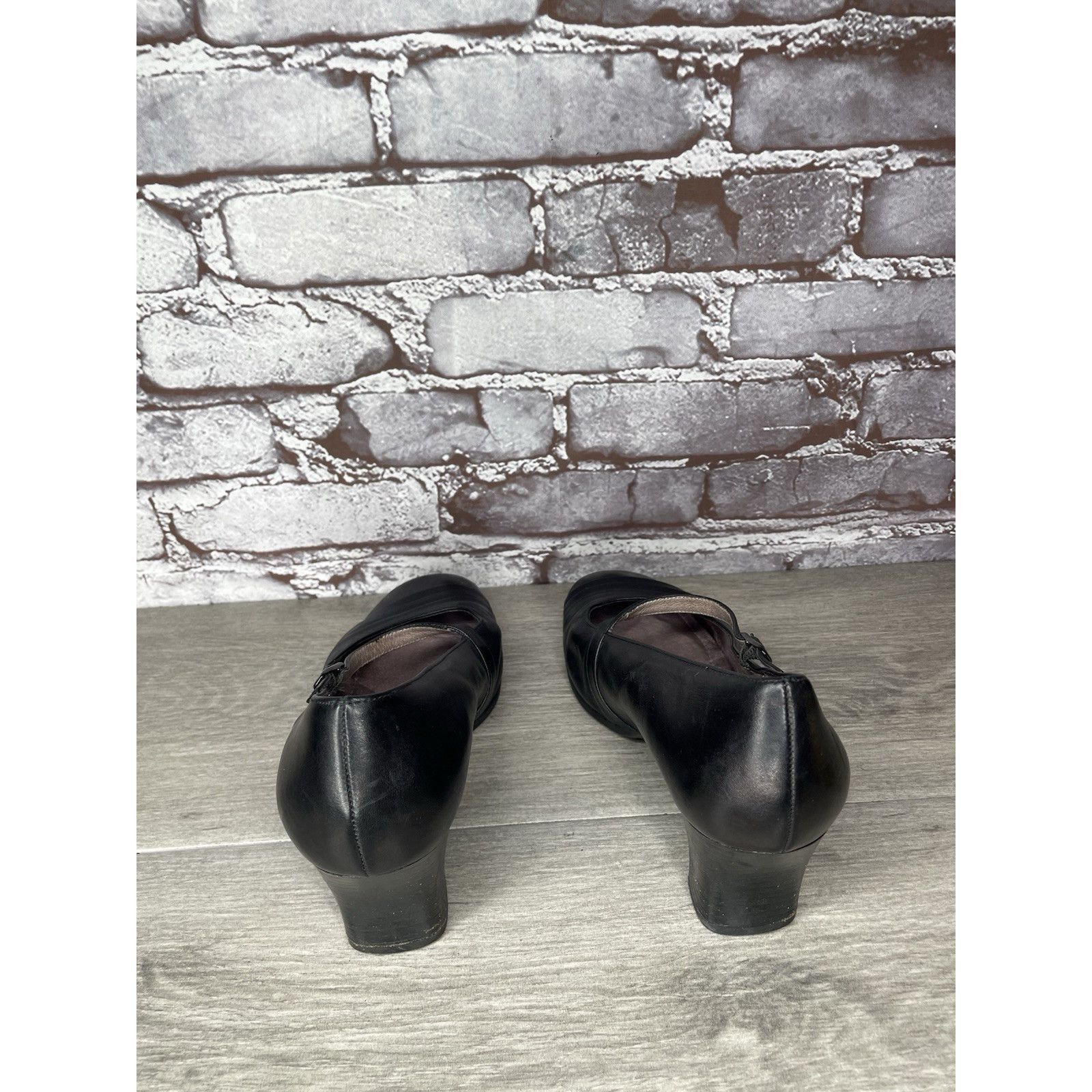Beautiful Ful BeautiFeel Classic Black Mary Jane Heels Ankle Strap Latex S Size US 8 / IT 38 - 4 Thumbnail