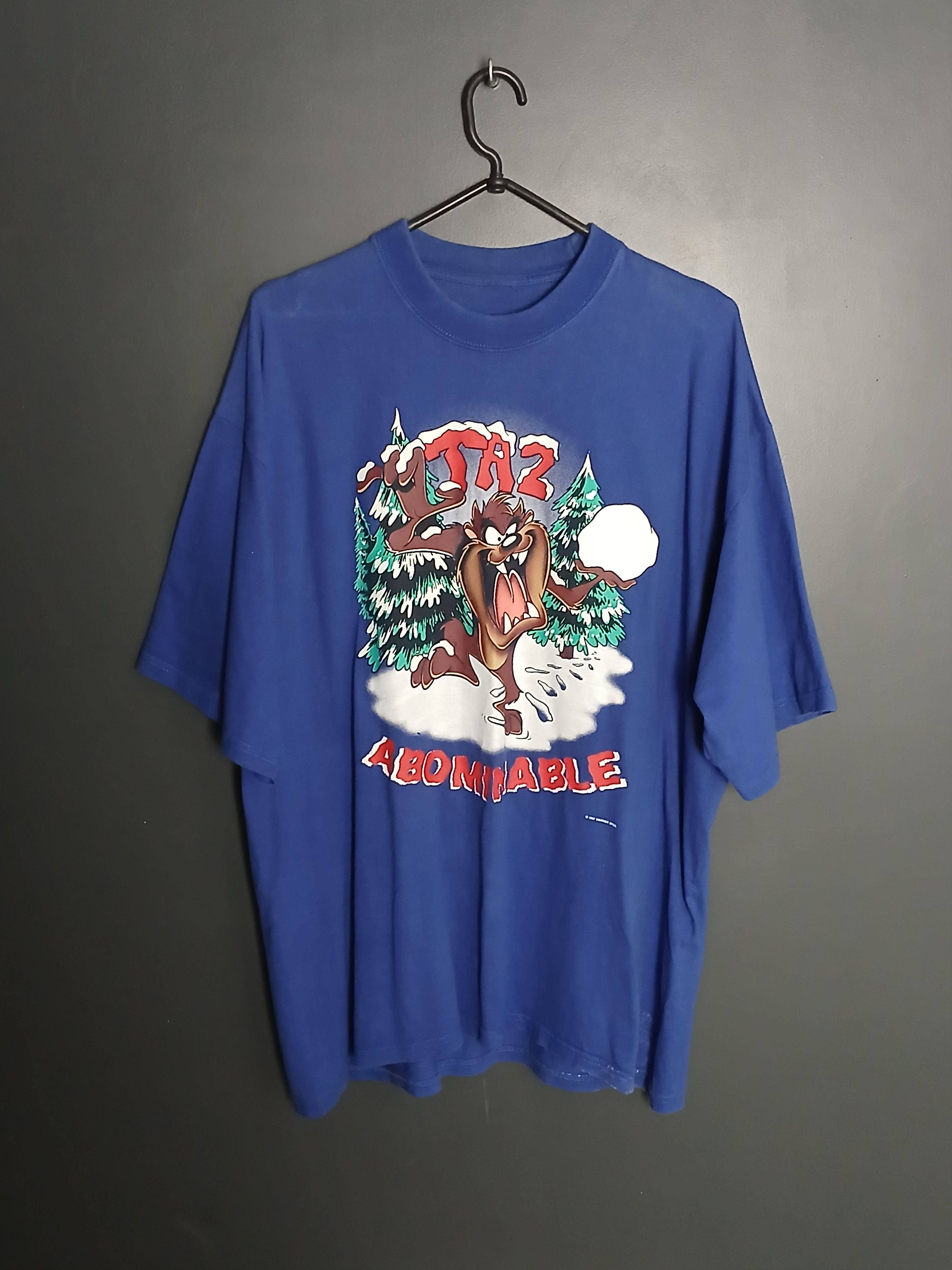 Cartoon Network × Vintage Vintage 1997 Looney Tunes Taz T-Shirt Size US XL / EU 56 / 4 - 1 Thumbnail