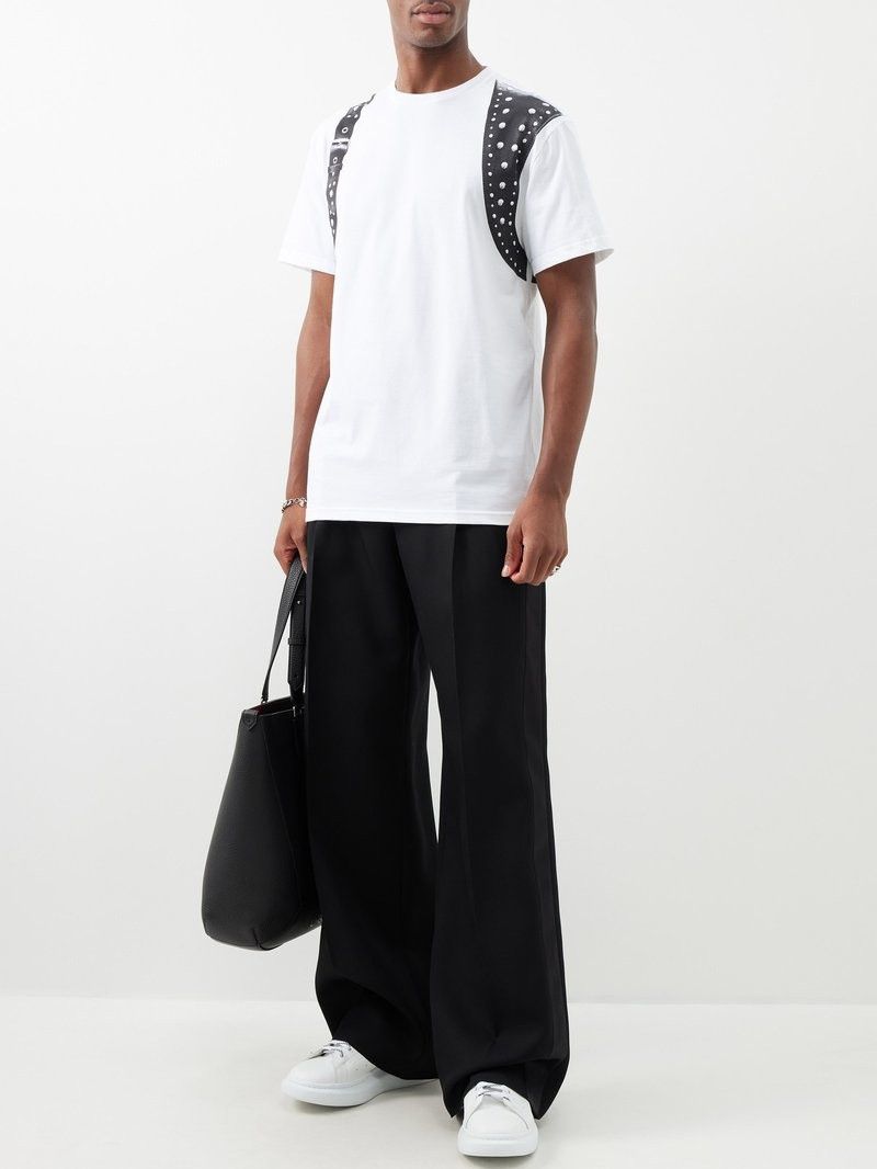 Alexander McQueen ALEXANDER MCQUEEN white Stud Harness t-shirt Medium q Size US M / EU 48-50 / 2 - 4 Thumbnail