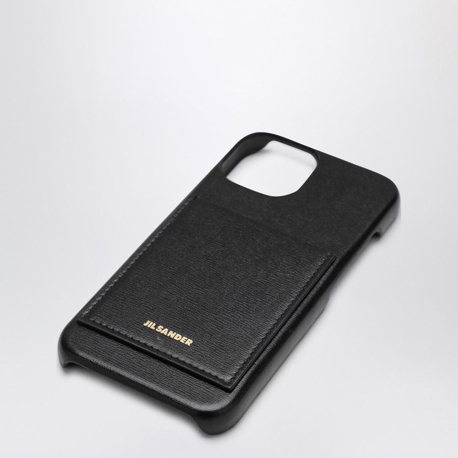 Jil Sander o1d2blof0824 Size: OS / Leather iPhone 15 Cases in Black Size ONE SIZE - 3 Thumbnail