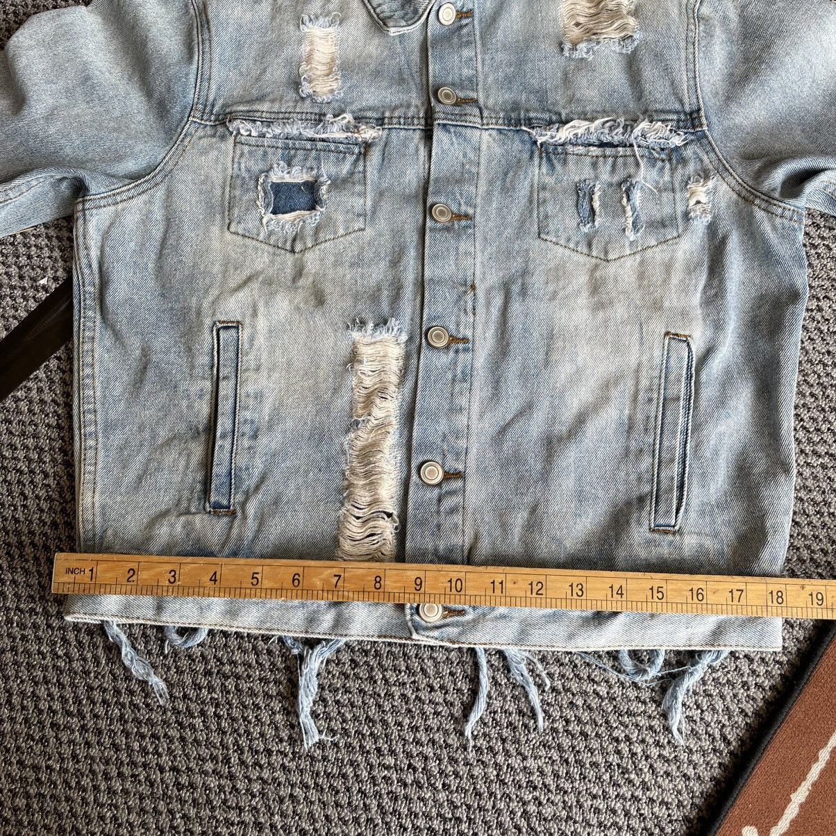 Japanese Brand Vintage Japanese Bondage Style Distressed Denim Jacket Size US M / EU 48-50 / 2 - 9 Thumbnail