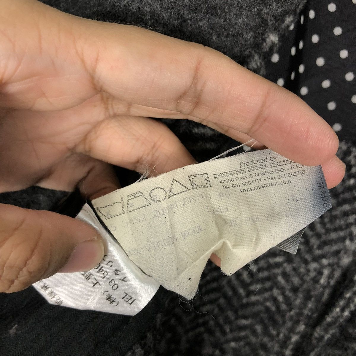 Vintage 🔥VTG J-NI-TY PATCHWORK BIKER JACKET WOOL JUNYA WATANABE Size US S / EU 44-46 / 1 - 16 Thumbnail