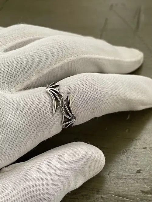 Jewelry Punk Bat Ring Size ONE SIZE - 2 Thumbnail