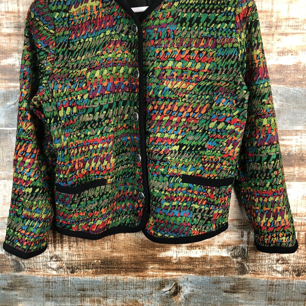 Japanese Brand Le marais Green Cardigan Knitwear #A2357 Size S / US 4 / IT 40 - 5 Thumbnail