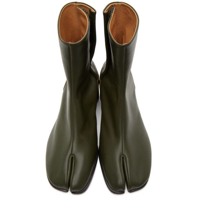 Maison Margiela o1w1db11225 Tabi Ankle Boots in Green Size US 10 / IT 40 - 3 Thumbnail