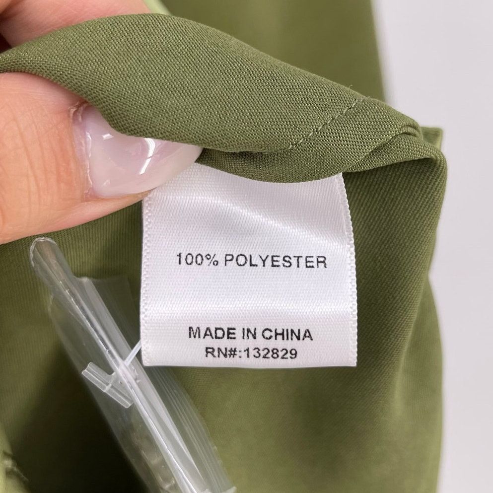 Camila Coelho NWT Priscilla Mini Dress in Sage Satin XL