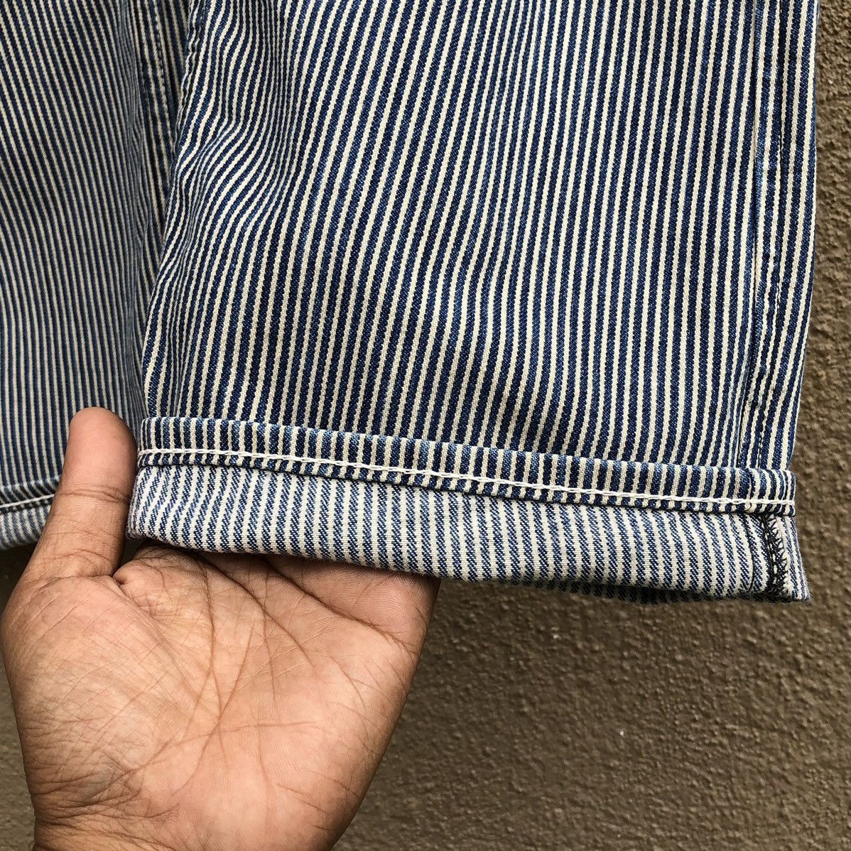 Japanese Brand Vintage TROUSERS MEN’S Striped Hikory Bush Pants Size US 32 / EU 48 - 9 Thumbnail