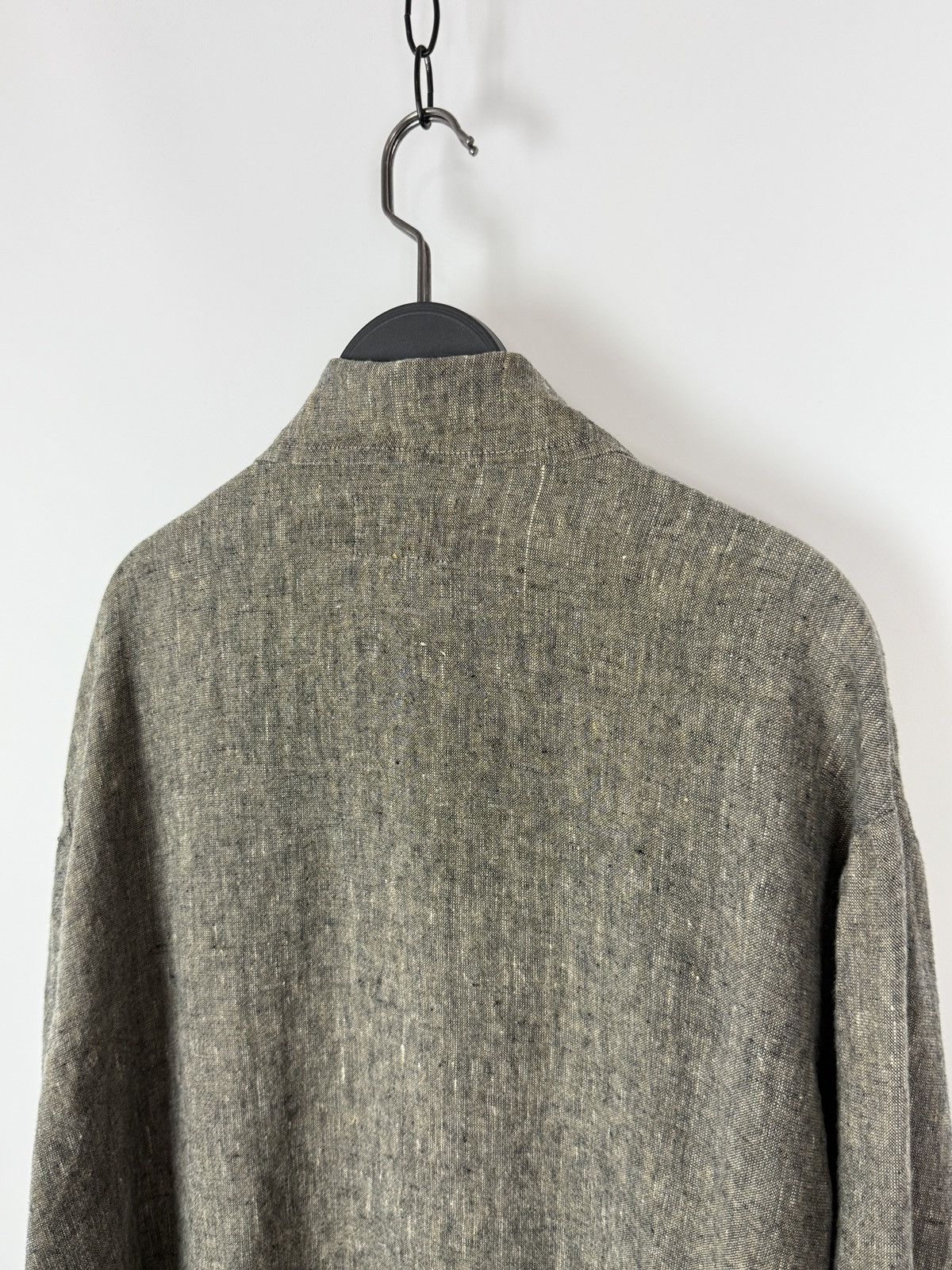 Vintage 1990s Vintage FLAX by Jeanne Engelhart Linen Chore Jacket Size L / US 10 / IT 46 - 9 Thumbnail