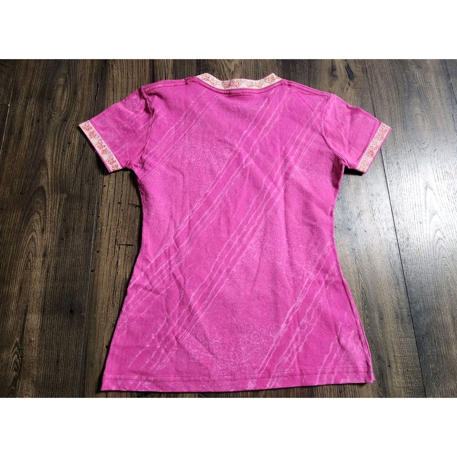 Vintage VINTAGE Womens M Columbia Pais Postivo V Neck Travel Souvenir T Shirt Size M / US 6-8 / IT 42-44 - 7 Thumbnail