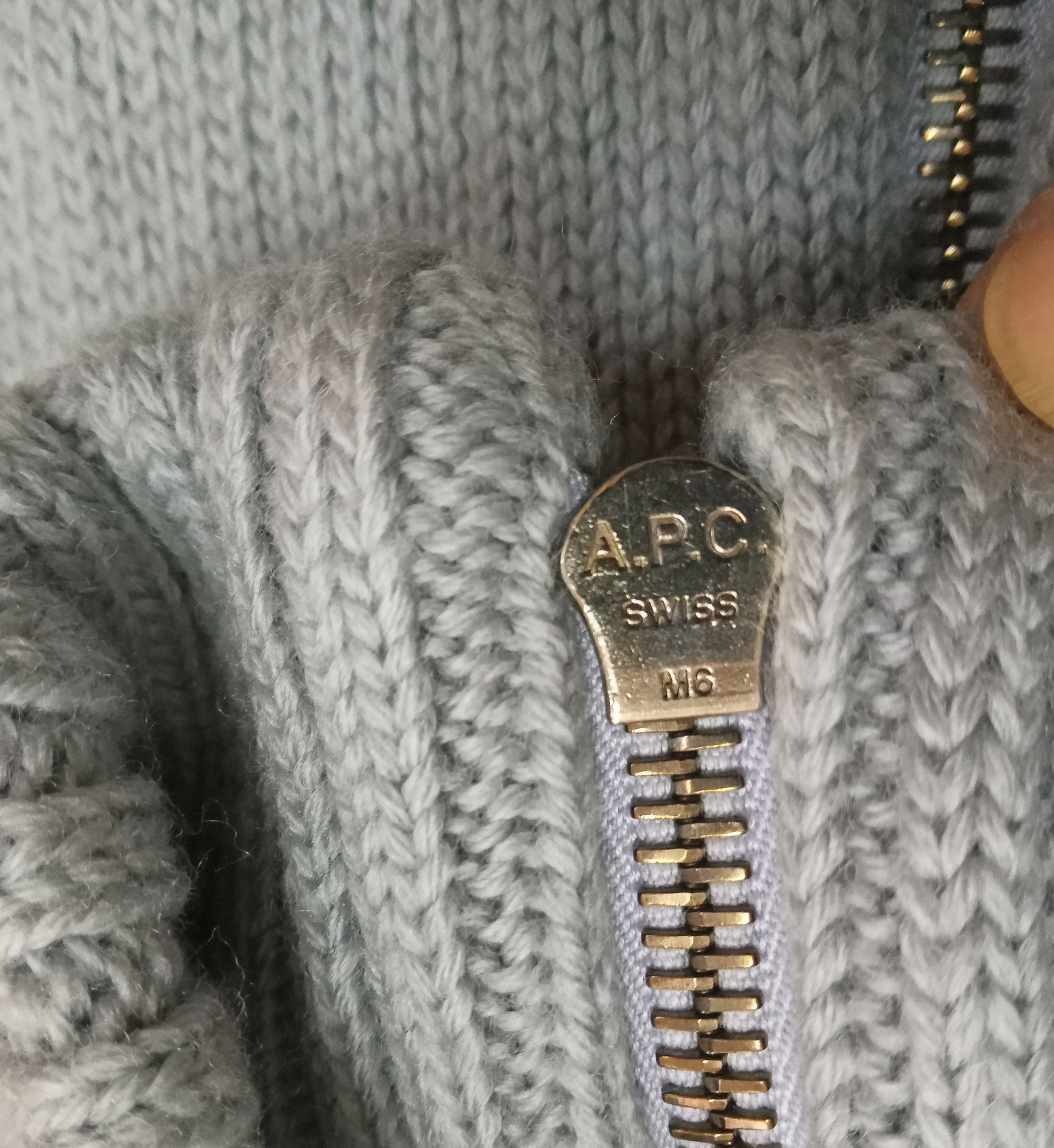 A.P.C. APC Wool Sweater/ Zipped Jacket Size US M / EU 48-50 / 2 - 7 Thumbnail
