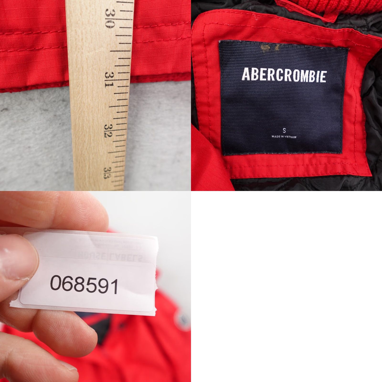 Abercrombie & Fitch Abercrombie & Fitch Coat Womens Small Red Quilted Lined Windbreaker Parka Size S / US 4 / IT 40 - 9 Thumbnail