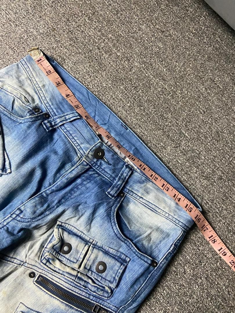 Japanese Brand Voguish Japanese Brand Cargo Denim Pants (155) Size US 32 / EU 48 - 7 Thumbnail