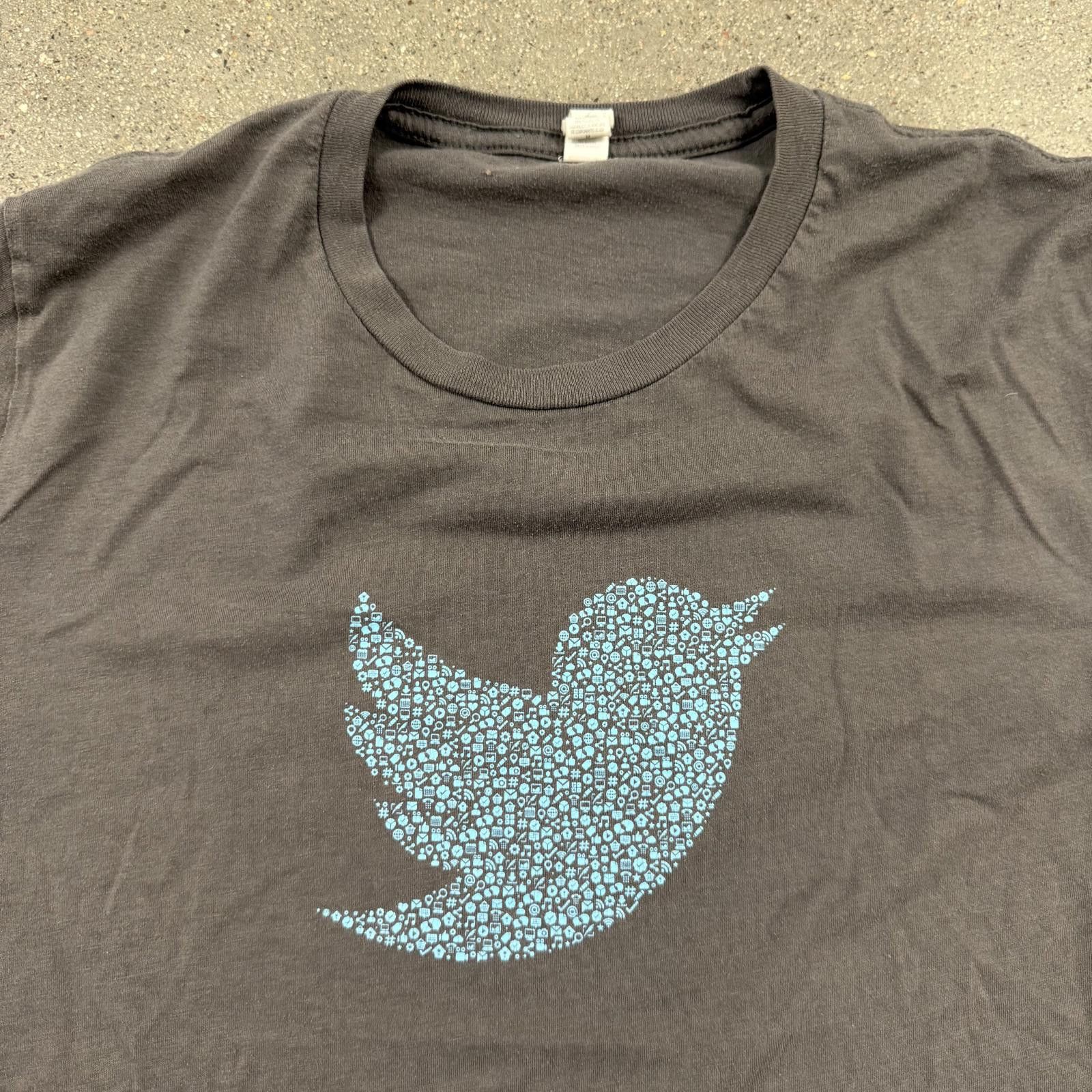Designer Twitter Dev Team Bird Logo Rare Employee T-Shirt - M Size US M / EU 48-50 / 2 - 2 Thumbnail