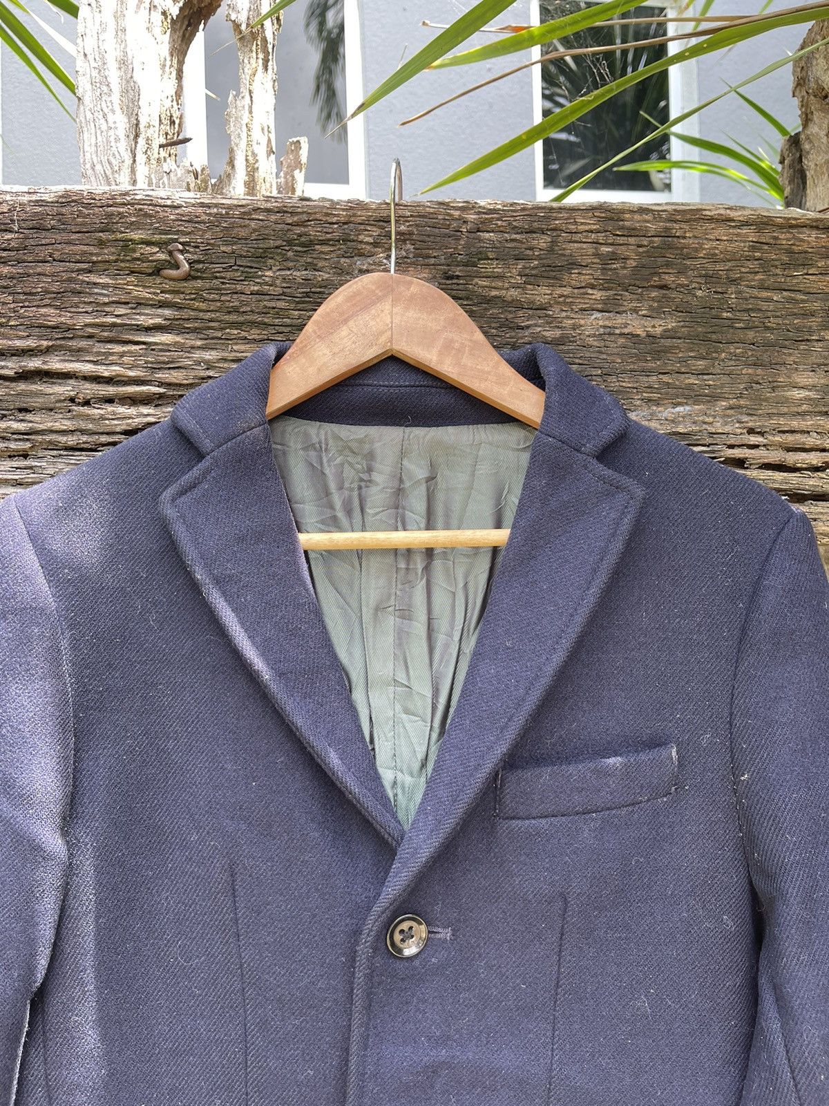 ABAHOUSE Abahouse Navy Wool Blend Overcoat - Size 2 (Japanese Medium) Size US S / EU 44-46 / 1 - 2 Thumbnail
