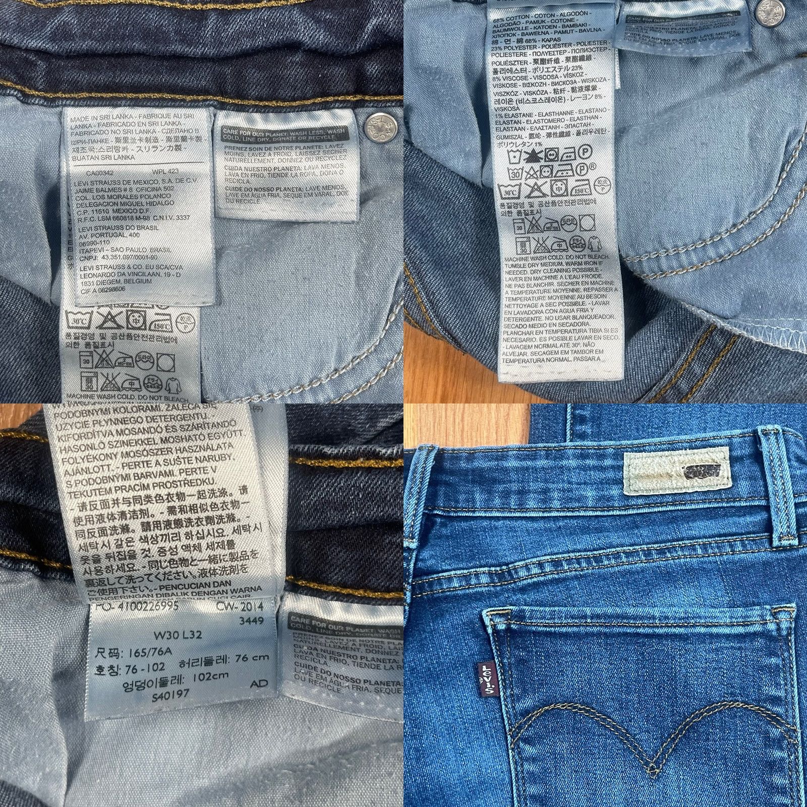 Levi's Levi’s Jeans Womens 10/30 Demi Curve Mid Rise Bootcut Denim Blue 30Wx32L Regular 5-Pocket Jeans Mens Womens Boys Girls Size 32" / US 10 / IT 46 - 9 Thumbnail
