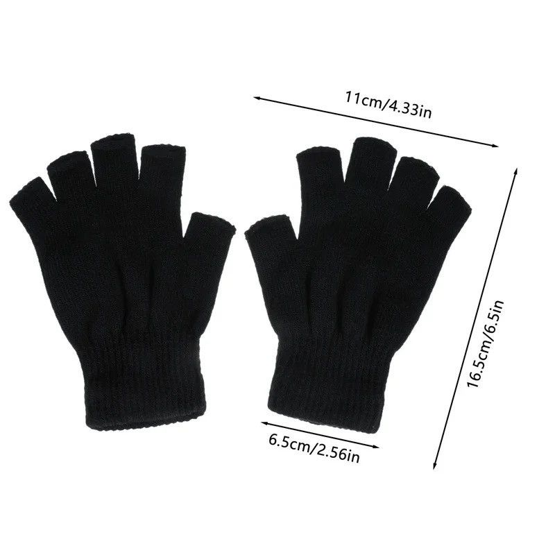 Other Half Finger Fingerless Gloves🧤 Size ONE SIZE - 6 Thumbnail