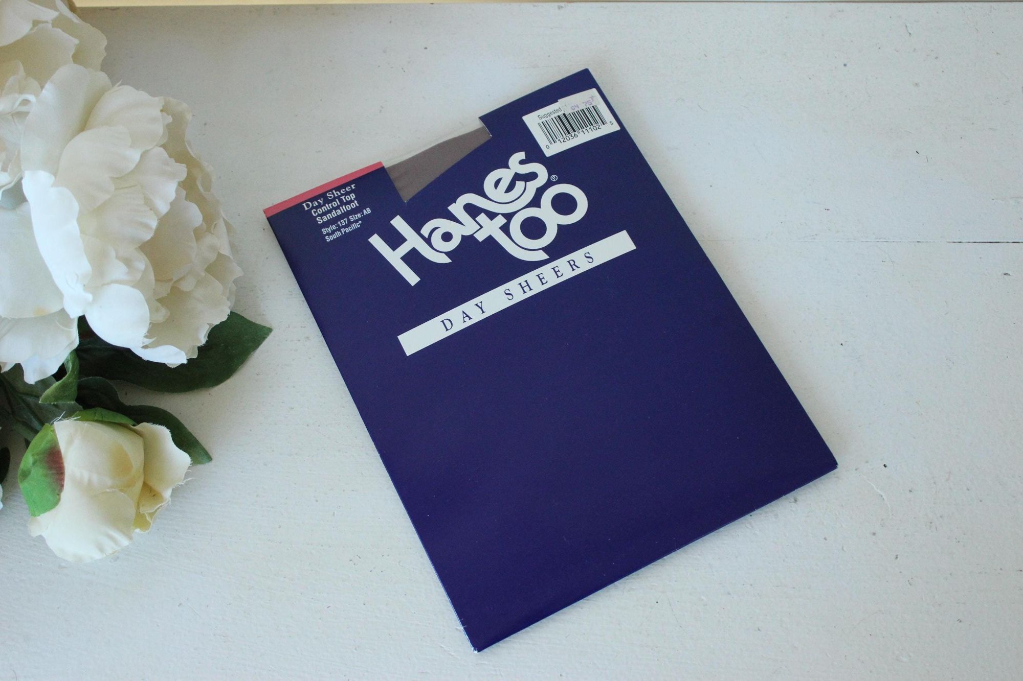 Hanes Vintage 1980s 1990s Pantyhose, New NOS Hanes Too, Control To Size ONE SIZE - 1 Thumbnail