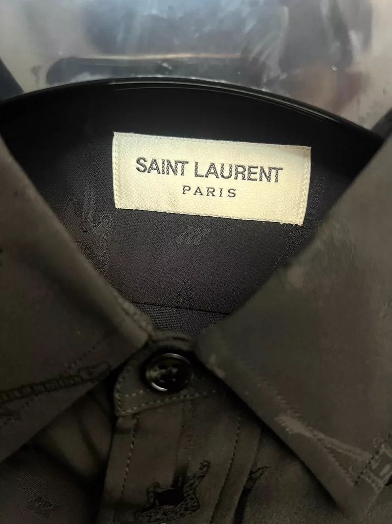 Saint Laurent Paris Saint Laurent ParisFall/Winter 15 Black Guitar Mulberry Si Size US XXS / EU 40 - 3 Thumbnail