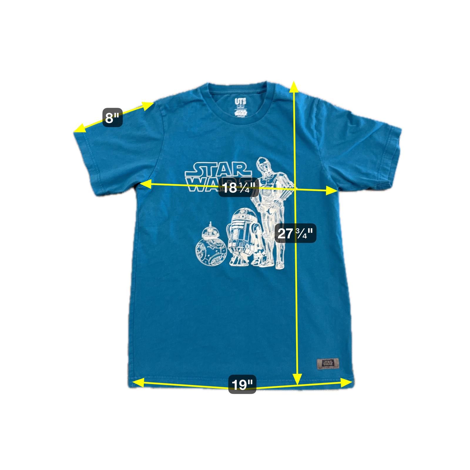 Star Wars Uniqlo x Star Wars Last Jedi Promo Shirt L C-3PO R2-D2 BB-8 Size US L / EU 52-54 / 3 - 5 Thumbnail