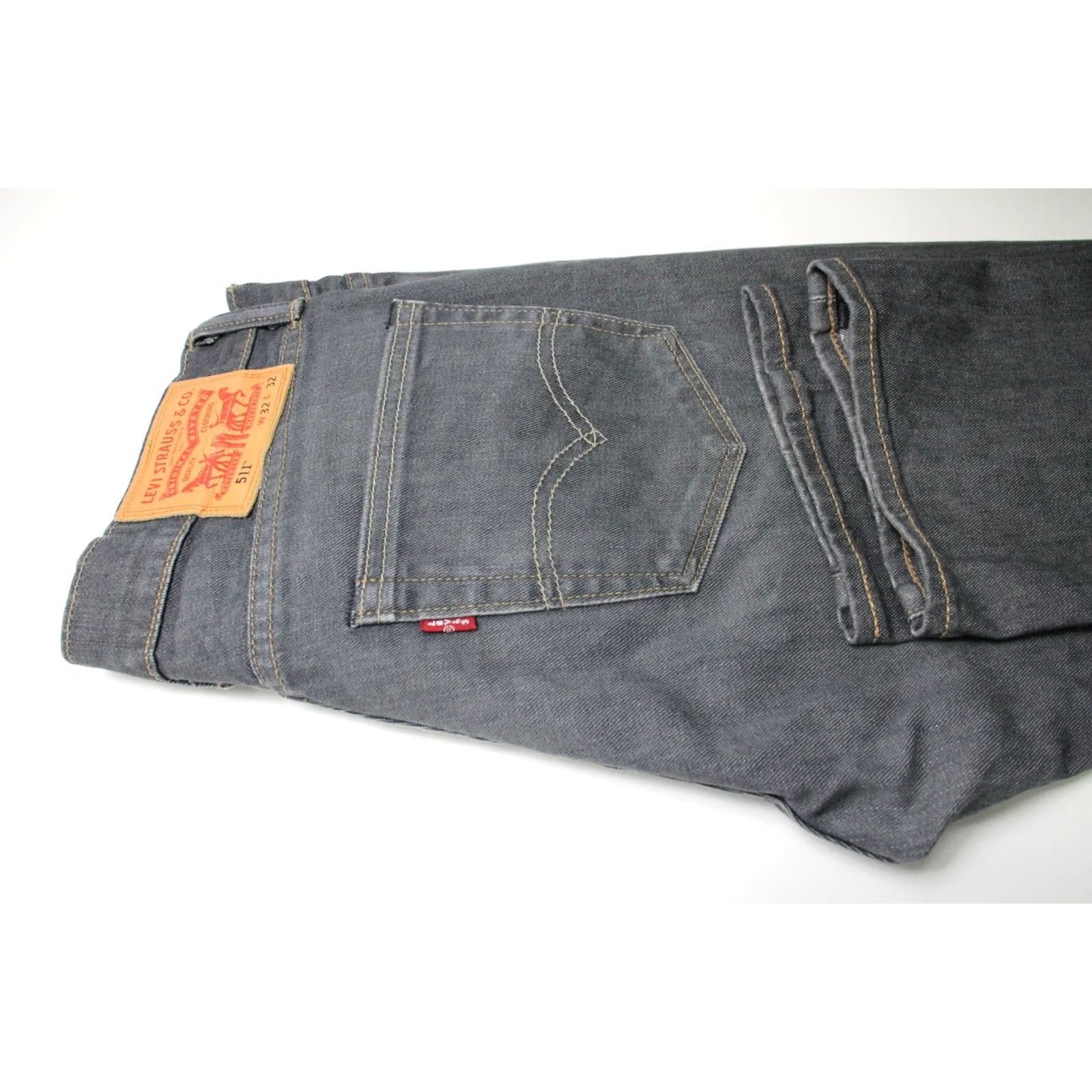Levi's LEVI'S 511 Jeans Men's Slim Fit W32/L32 Zip Fly Dark Grey Whiskers Size US 32 / EU 48 - 5 Thumbnail