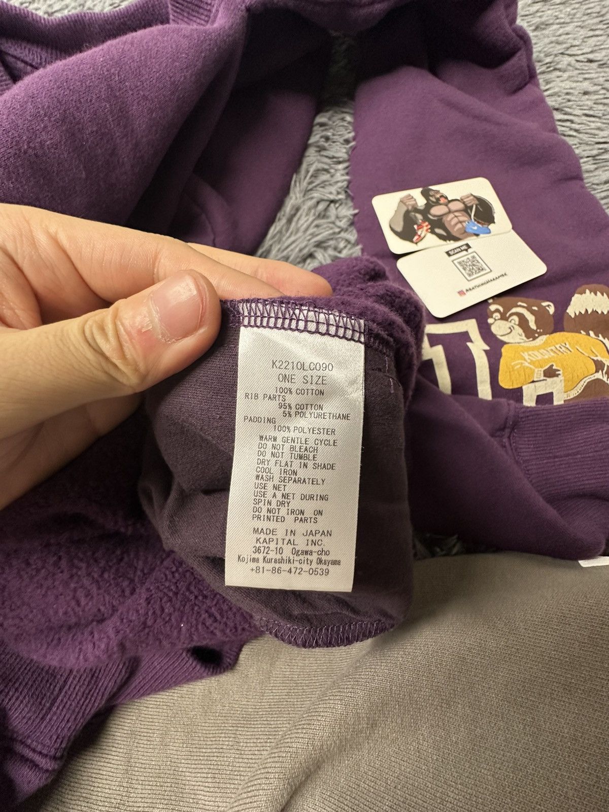Kapital Kapital Napped Lining Kesa Sweatshirt Purple Size US M / EU 48-50 / 2 - 6 Thumbnail