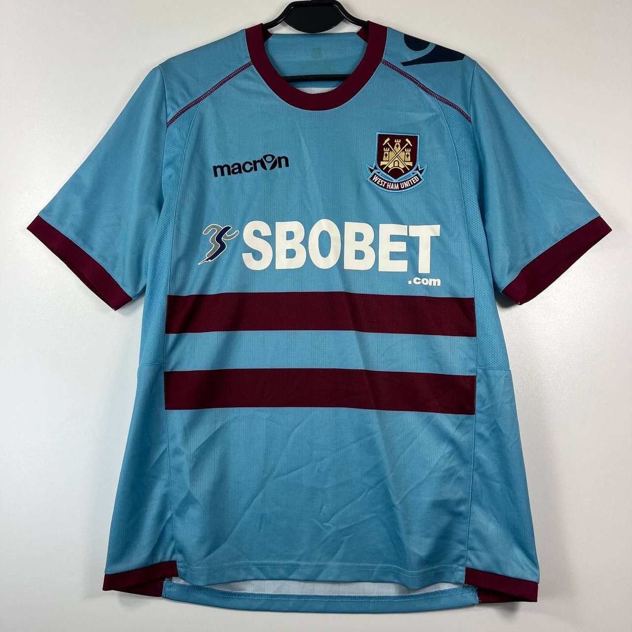 Macron West Ham United 2012 Home Football Soccer Shirt Macron Sz L Size US L / EU 52-54 / 3 - 1 Thumbnail