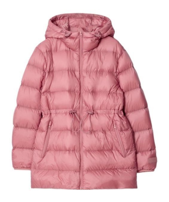 Burberry o1w1db10326 Zip Up Hooded Down Jacket in Pink Size L / US 10 / IT 46 - 1 Preview