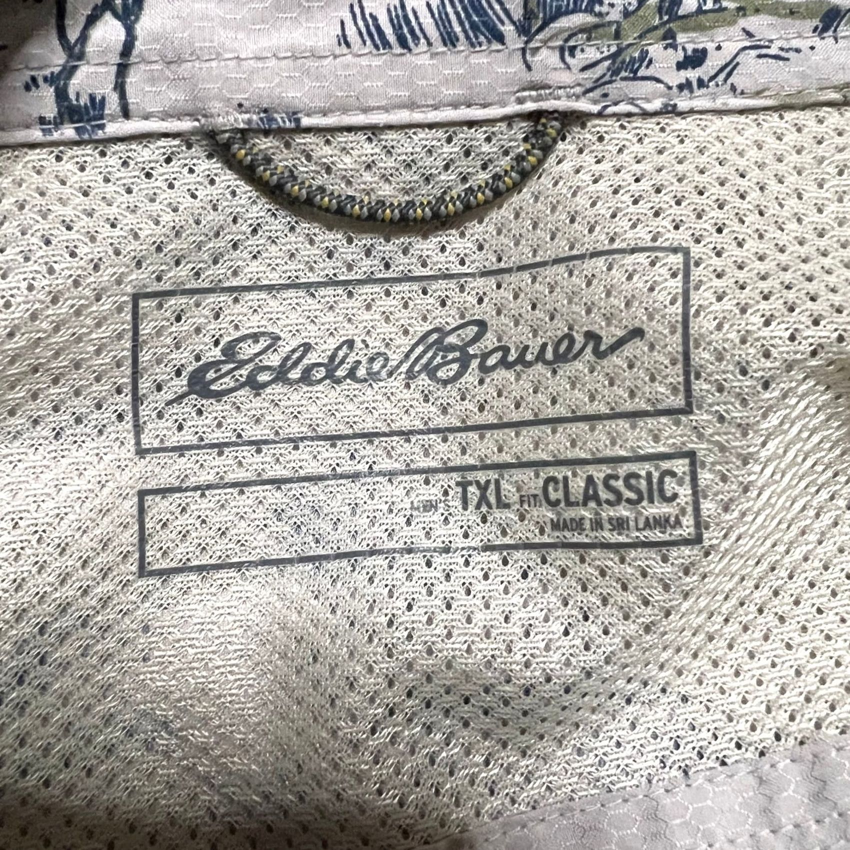 Eddie Bauer Eddie Bauer Shirt Mens XL Tall Outdoor Performance Fishing Tree All Over Print Size US XL / EU 56 / 4 - 7 Thumbnail