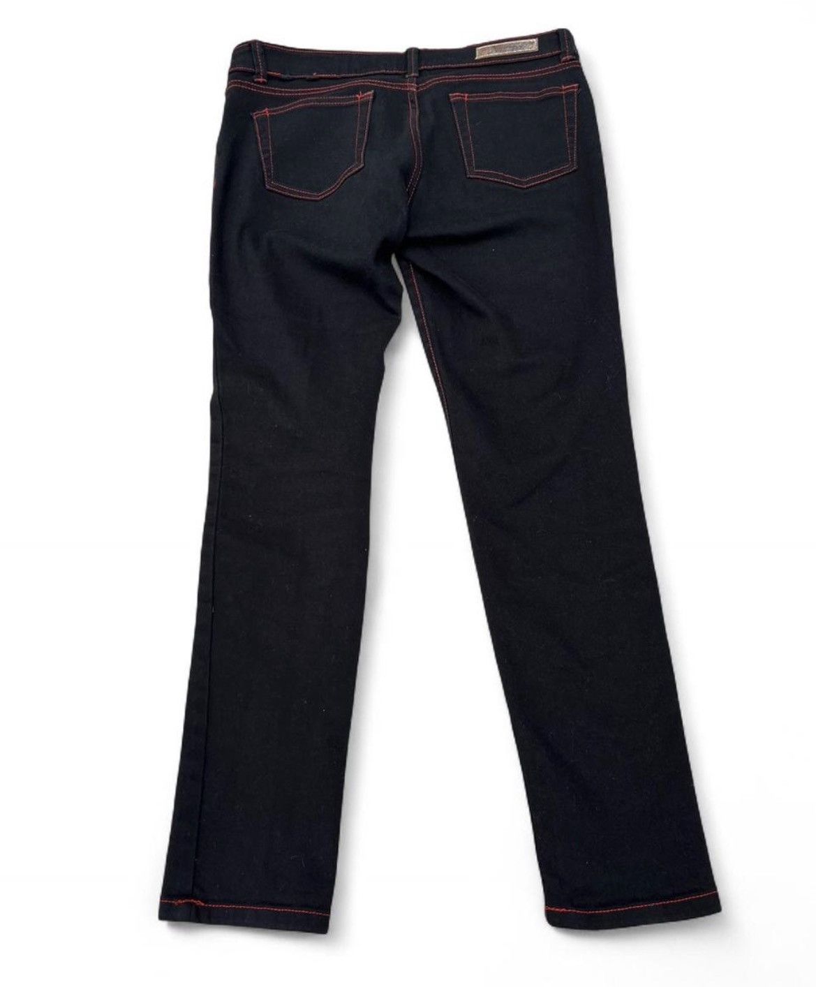 Southpole Y2K Southpole Black Jeans Red Contrast Stitch Embroidered Size 30" / US 8 / IT 44 - 2 Thumbnail