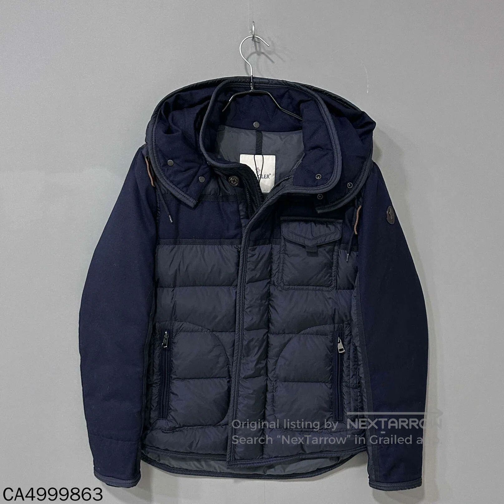 Moncler Moncler Wool Blend Hooded Down Jacket. Size US M / EU 48-50 / 2 - 1 Thumbnail