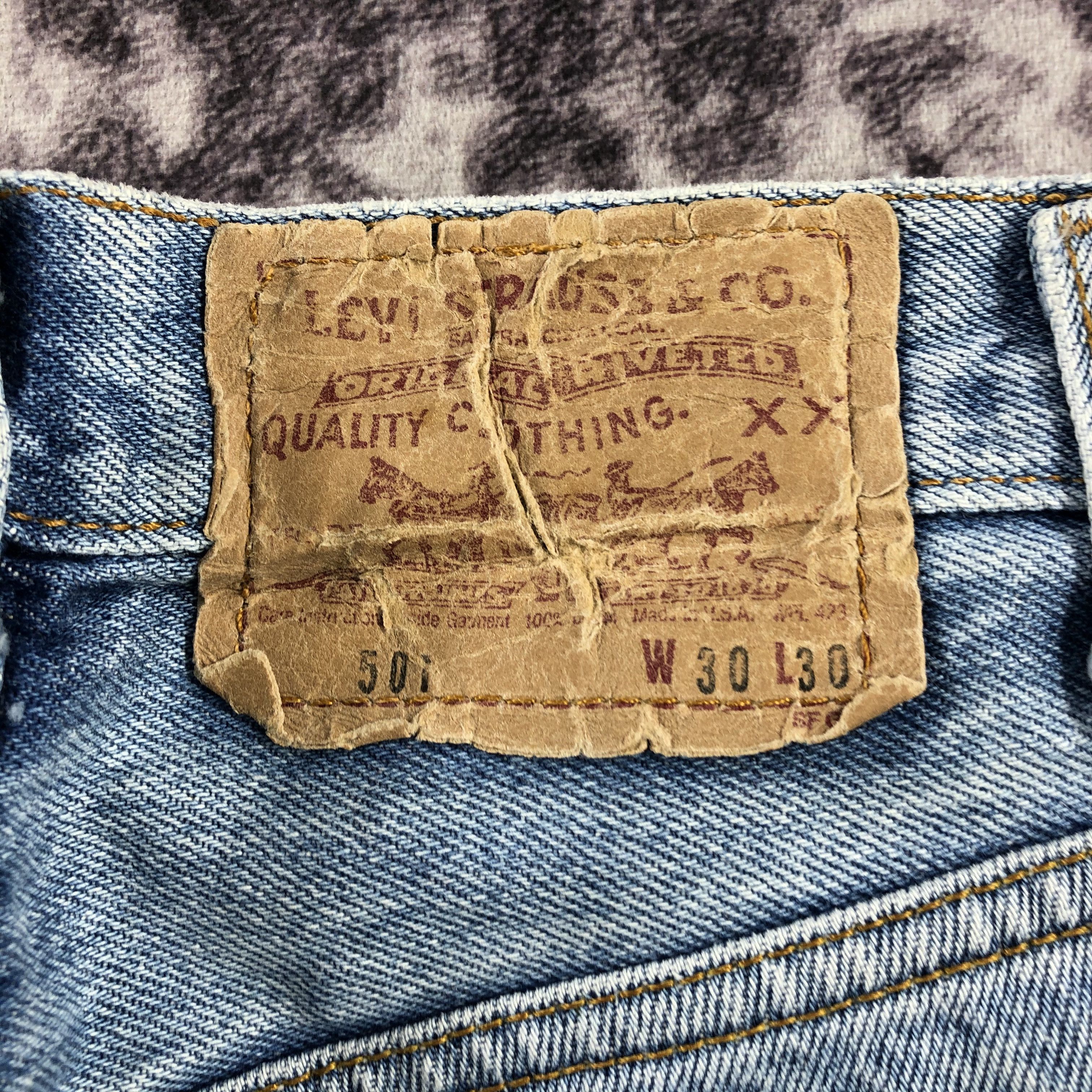 Levi's Vintage 80s Levis 501 Jeans-JM2851 Size US 30 / EU 46 - 6 Thumbnail