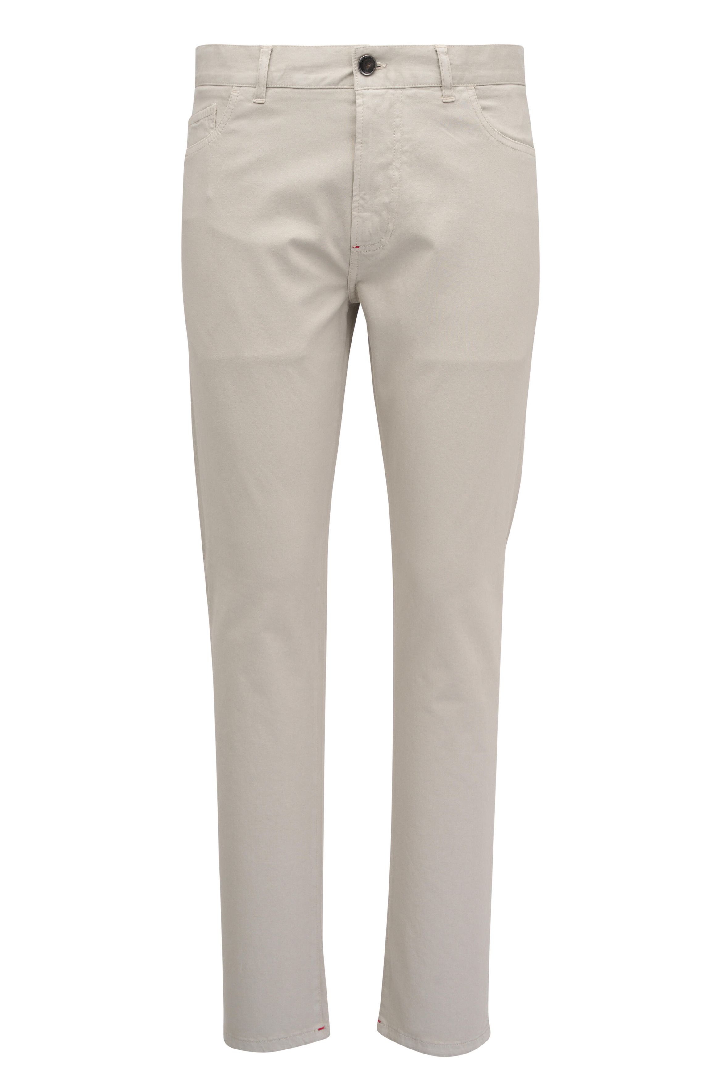 Isaia o1mtch0225 Cotton & Cashmere Five Pocket Pant in Beige Size US 32 / EU 48 - 1 Thumbnail