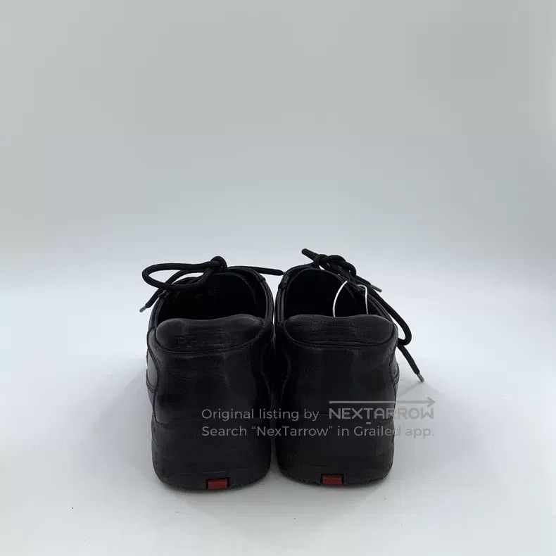 Prada Prada Black Lace-up Casual Flat Sneakers Size US 4 / IT 34 - 4 Thumbnail