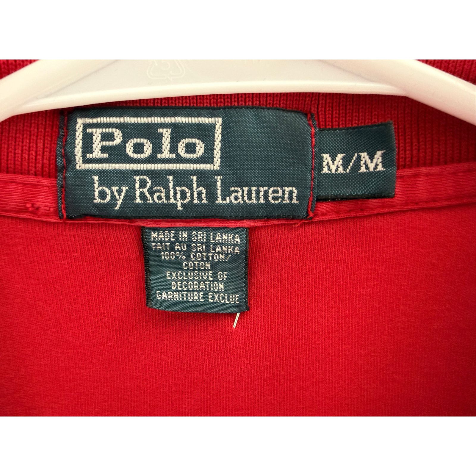 Polo Ralph Lauren Vintaga Polo Ralph Lauren Polo Red Shirt Men's Blue Pony-Med Size US M / EU 48-50 / 2 - 2 Thumbnail
